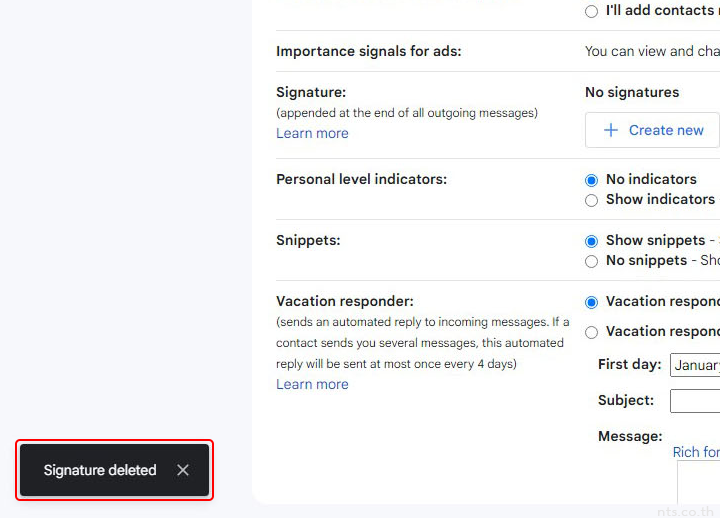 How to Delete a Gmail Signature