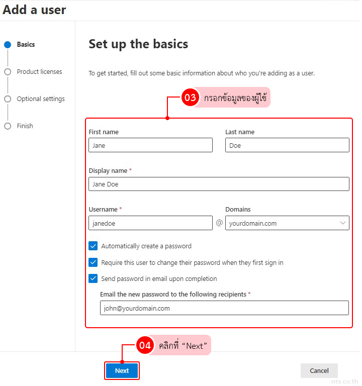 How to Add User in Microsoft 365 Admin center