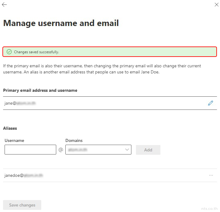 How to change a username in Microsoft 365 Admin center