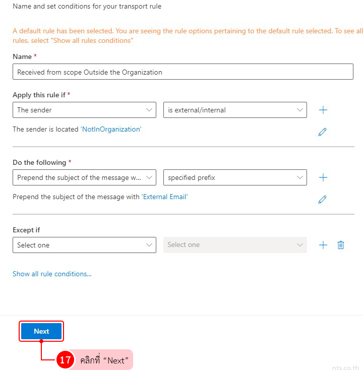 How to add external email warning and disclaimer to your email