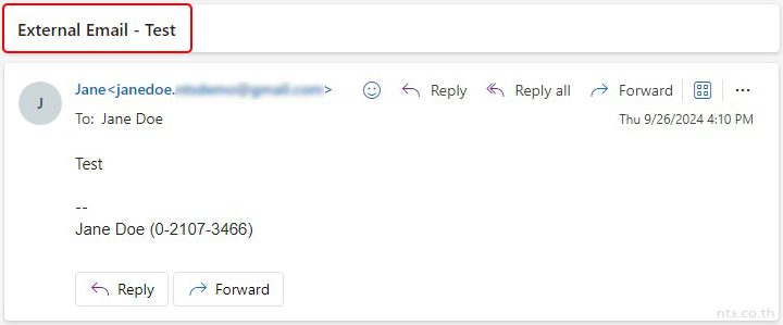 How to add external email warning and disclaimer to your email