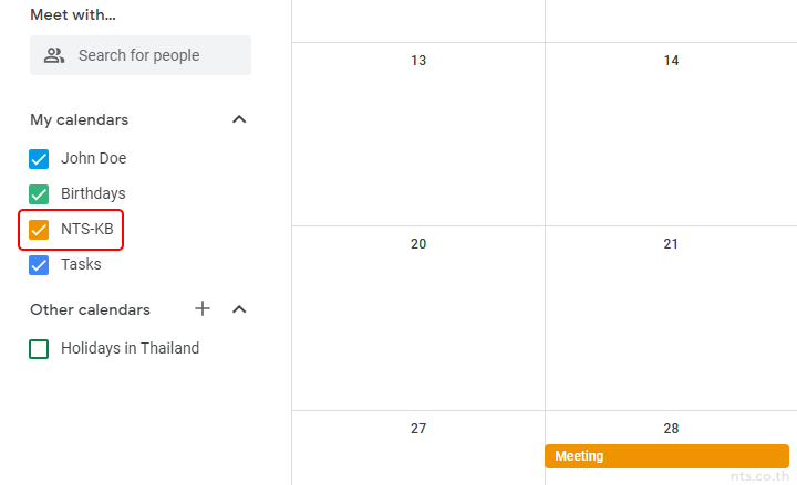 How to help people find shared calendars