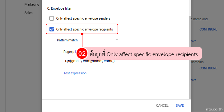 Block Sensitive Words for External Recipients