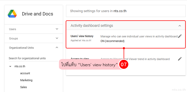 Configuring Activity Dashboard in Google Admin Console