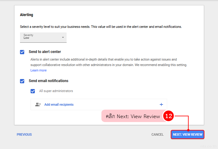 Configure Login Security Alerts in Google Workspace