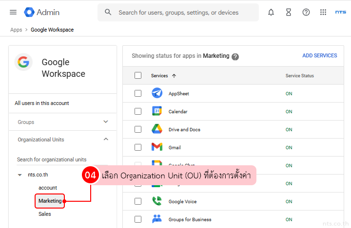 Set up Auto forward via Google Admin Console