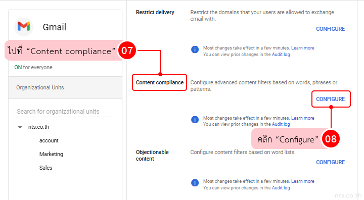Set up Auto forward via Google Admin Console