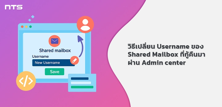 Change username recovered Shared mailbox Admin center