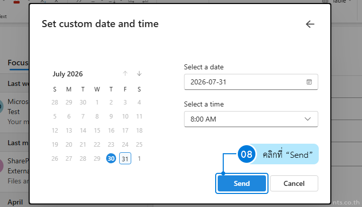 How to Schedule Emails in Advance in Outlook on the Web