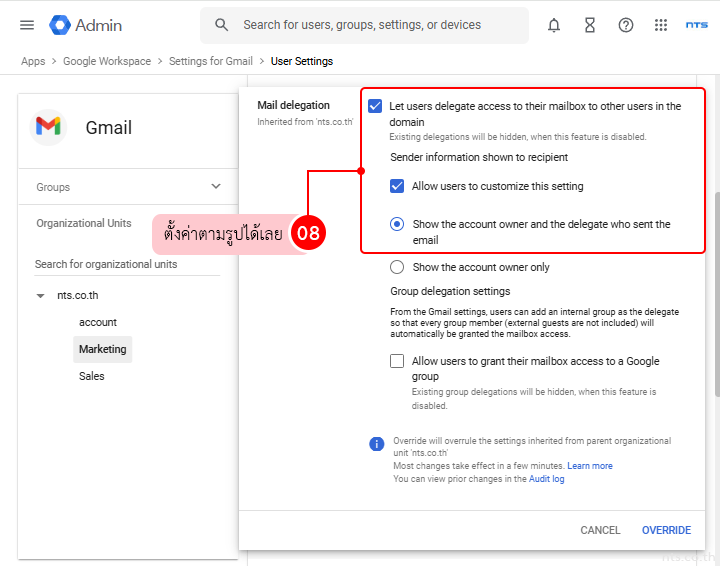 Set Up Gmail Delegation in Google Workspace for Admins
