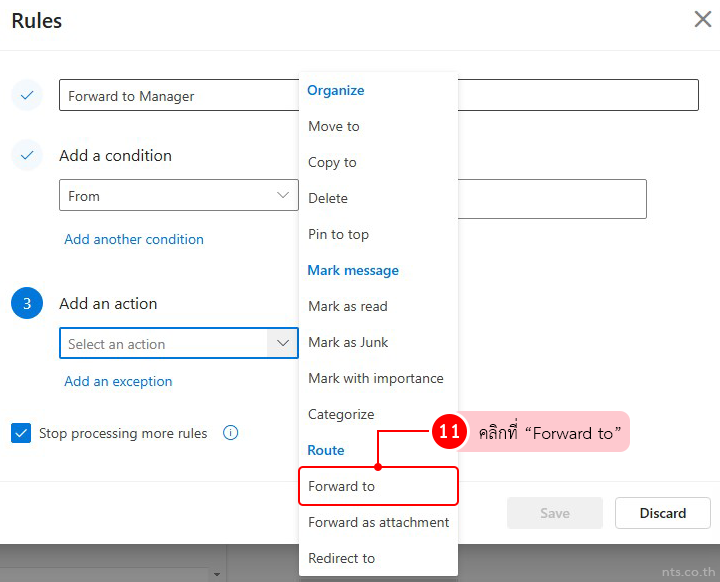 How to Forward Emails Automatically in Outlook on the Web