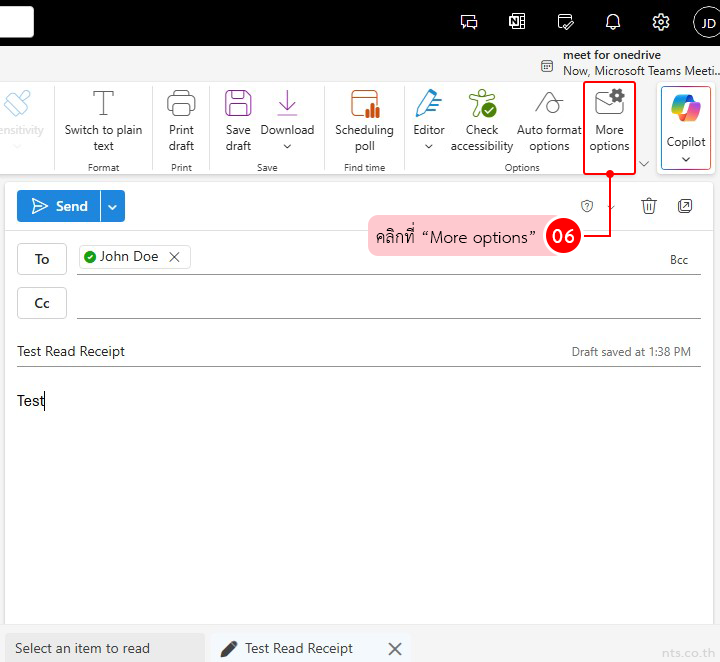 How to Request Read Receipt in Outlook on the Web