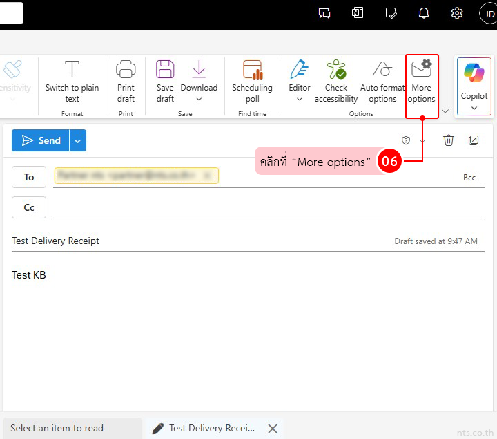 How to Request a Delivery Receipt in Outlook Web