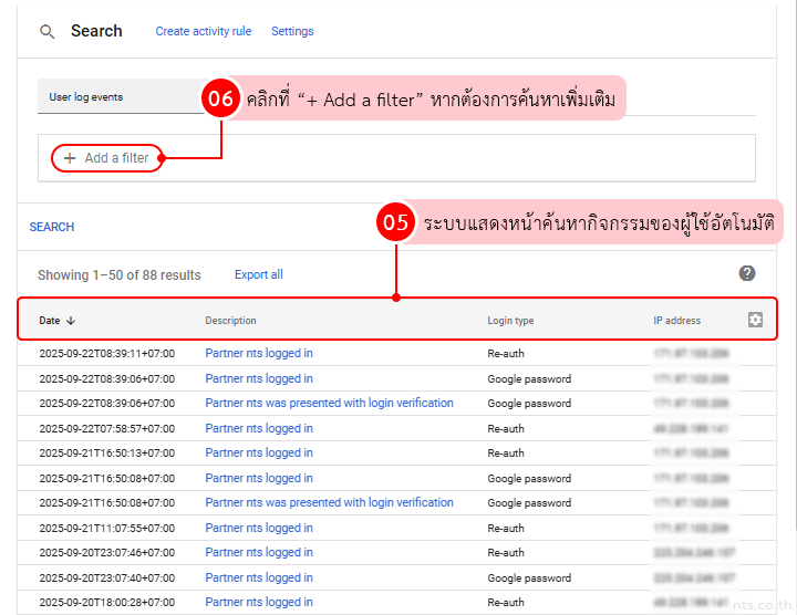 Google admin login activity