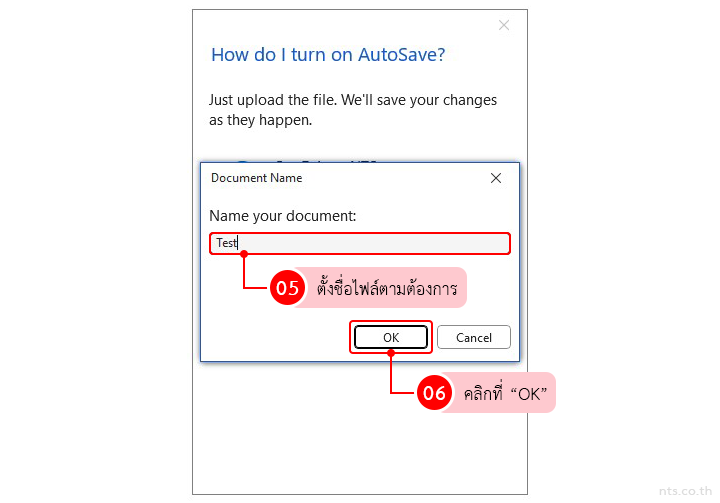 How to turn on AutoSave in Word Excel PowerPoint for Windows and save to OneDrive