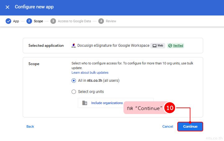Set permissions third party apps google workspace
