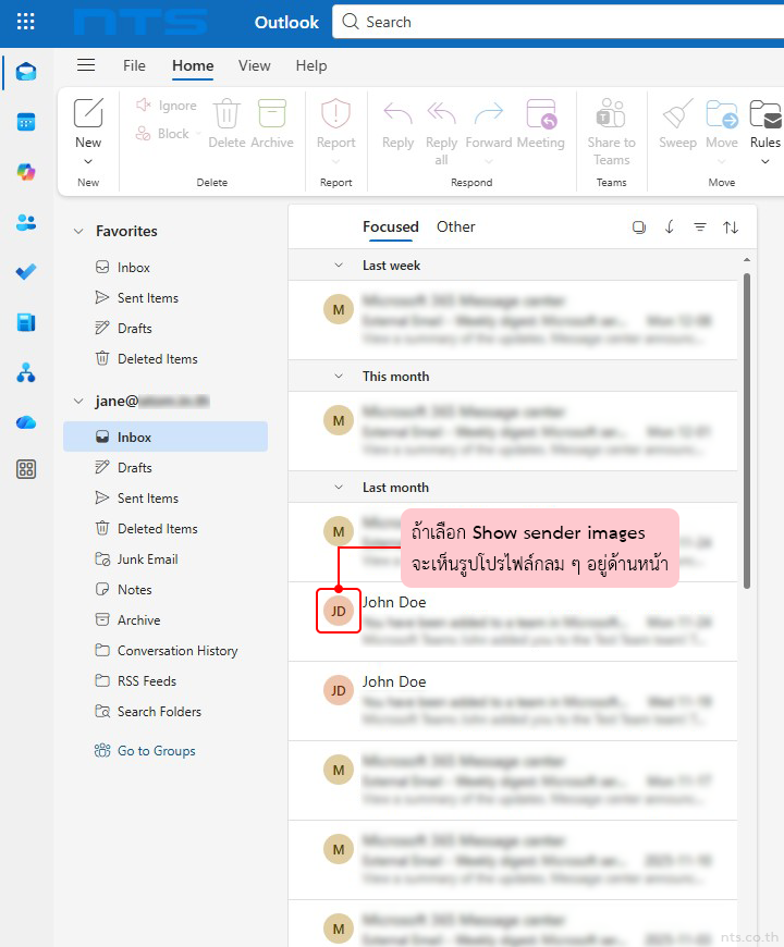 How to Show or Hide Sender Profile Pictures in Outlook Web