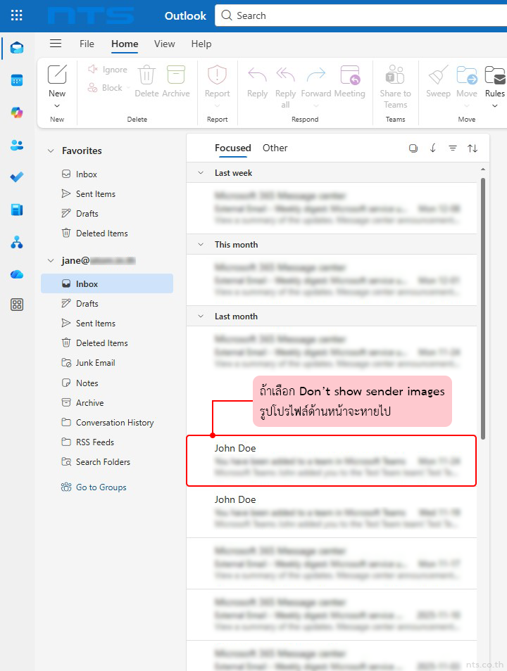 How to Show or Hide Sender Profile Pictures in Outlook Web