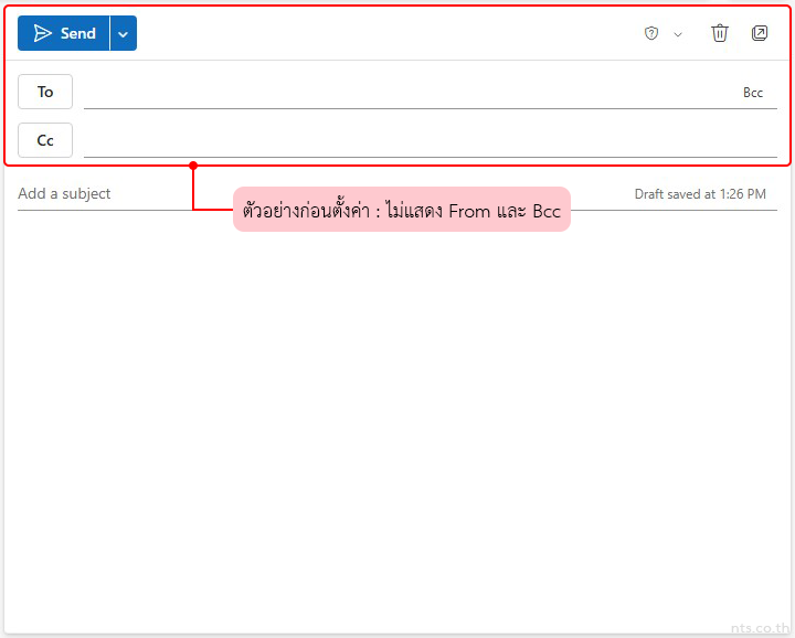 How to Always Display From and Bcc in Outlook Web
