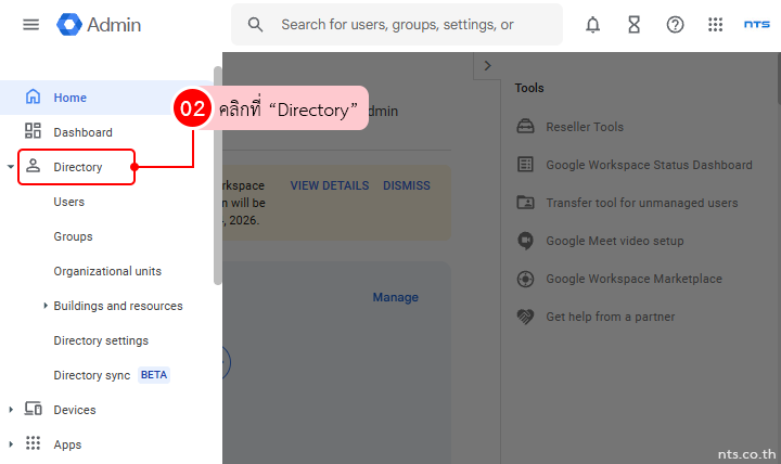 How to assign admin role to user google workspace