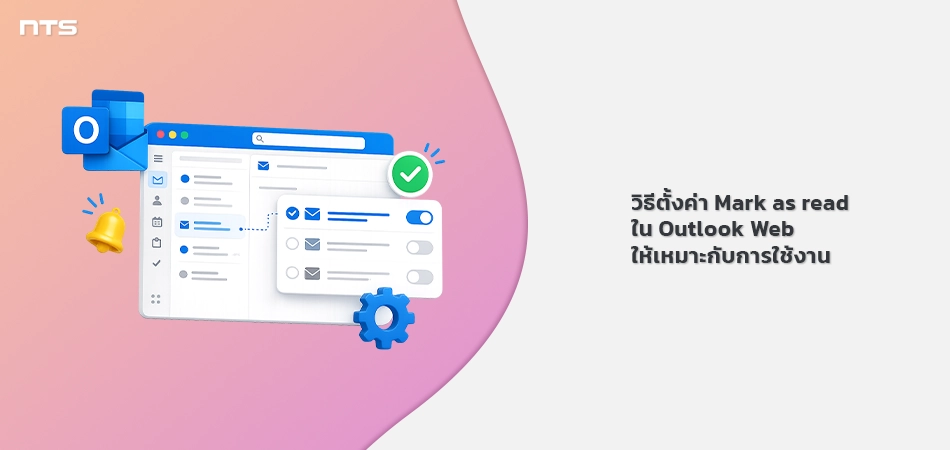Set up mark as read Outlook web
