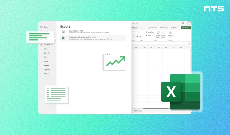 Export to CSV in Excel for the web