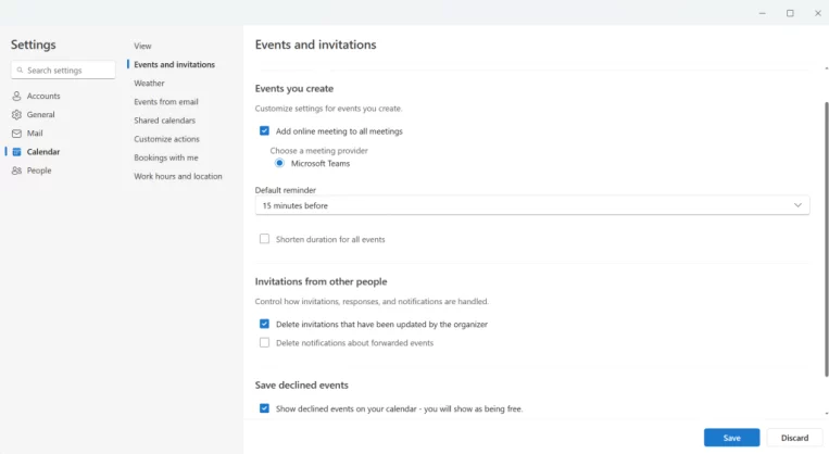 Control the chaos with these calendar features in the new Outlook for Windows