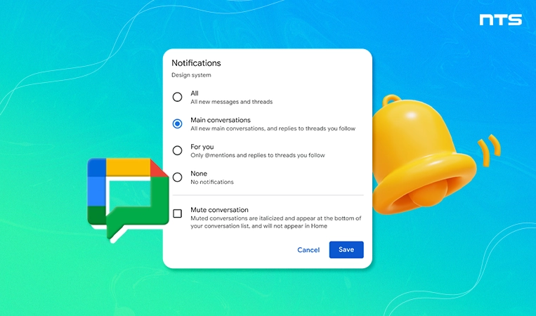 Get notifications for all messages in a Google Chat space