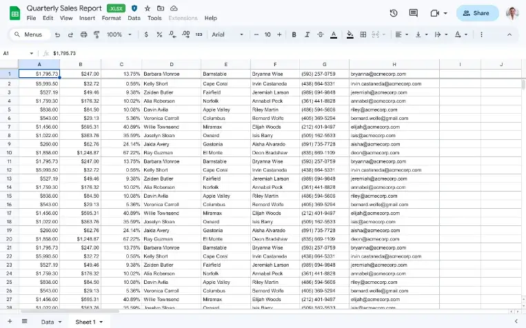 Edit client-side encrypted Excel files in Google Sheets