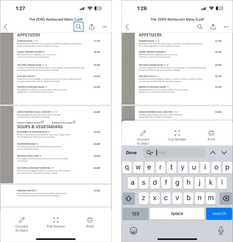 Turn PDFs into editable documents in Word for iOS