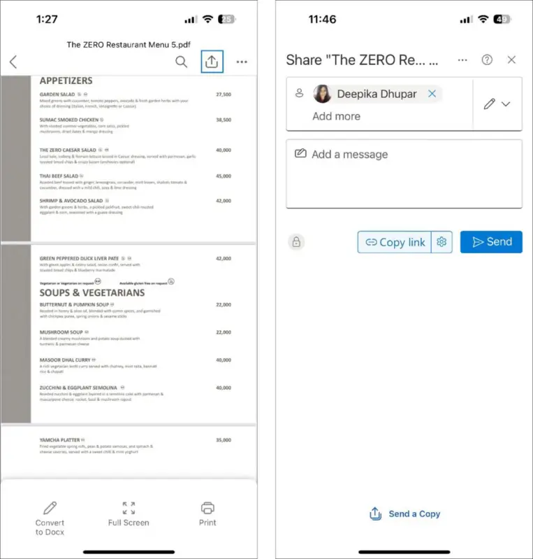 Turn PDFs into editable documents in Word for iOS