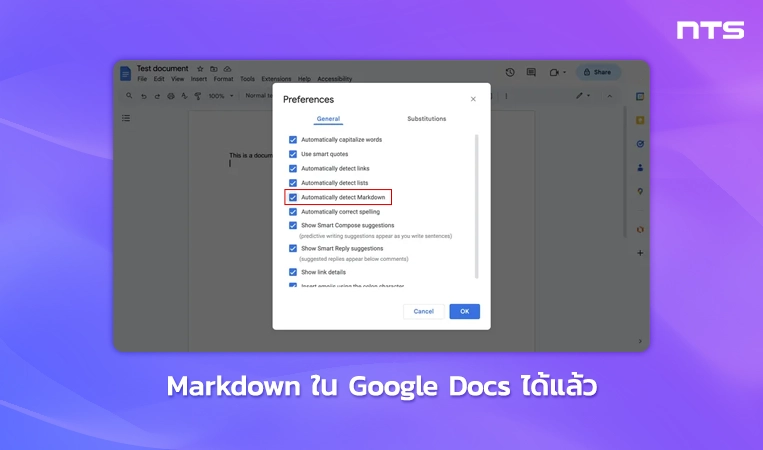 Import and export Markdown in Google Docs