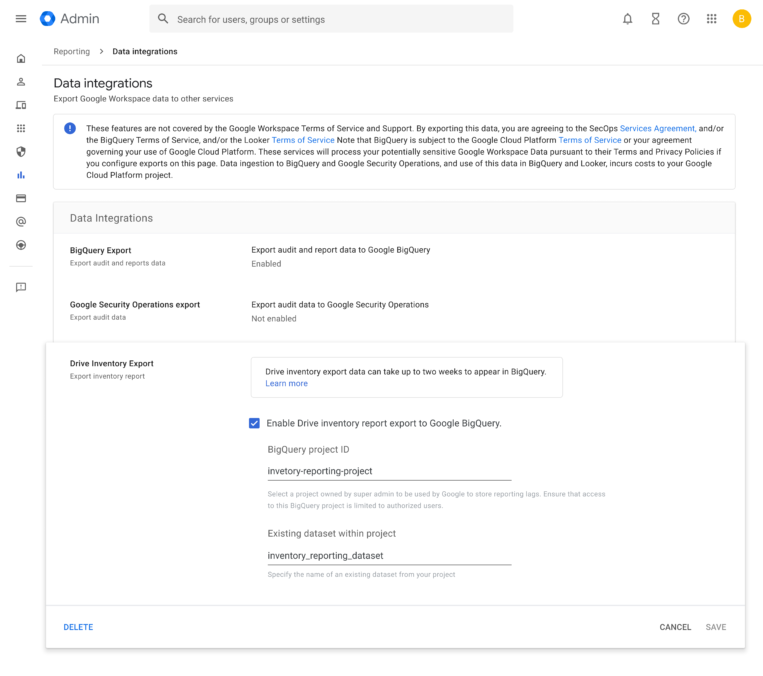 Google Drive inventory reporting is now generally available