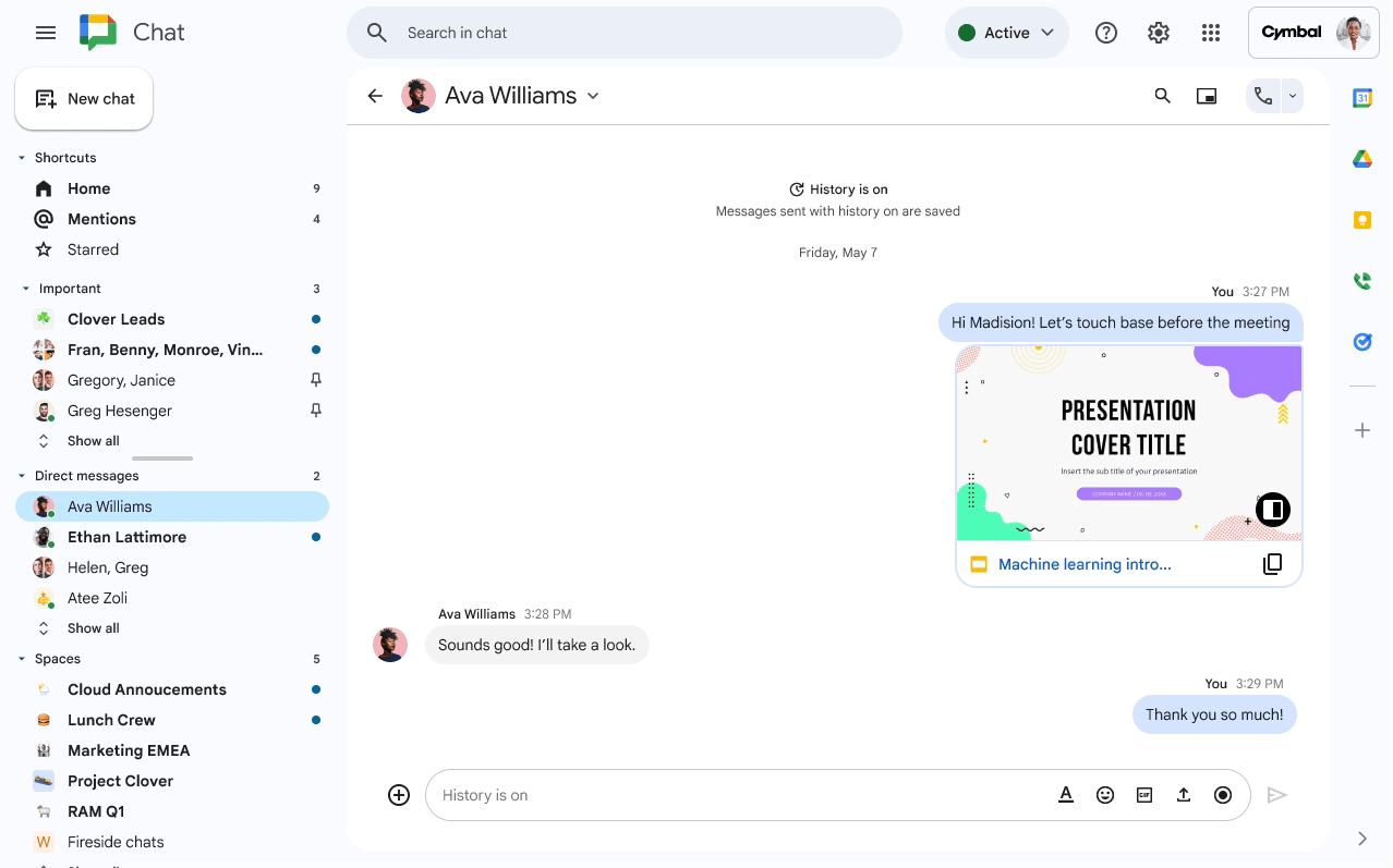 Introducing huddles: instant-on, audio-first meetings in Google Chat