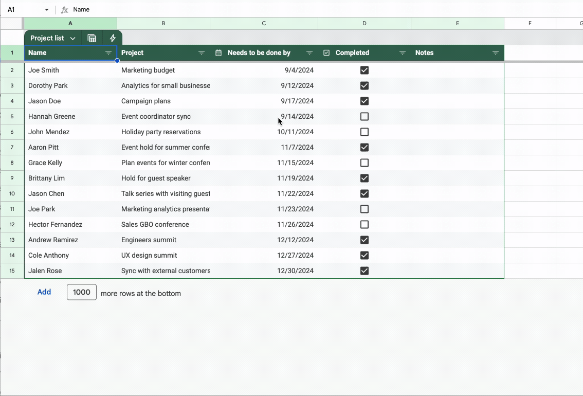 filter by condition in google sheets