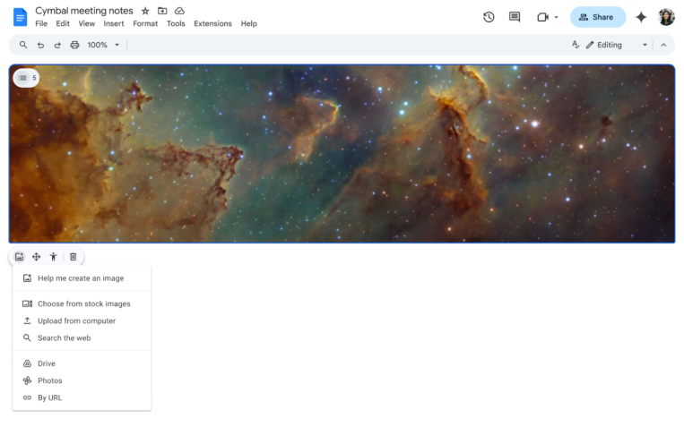 Improving cover images in Google Docs