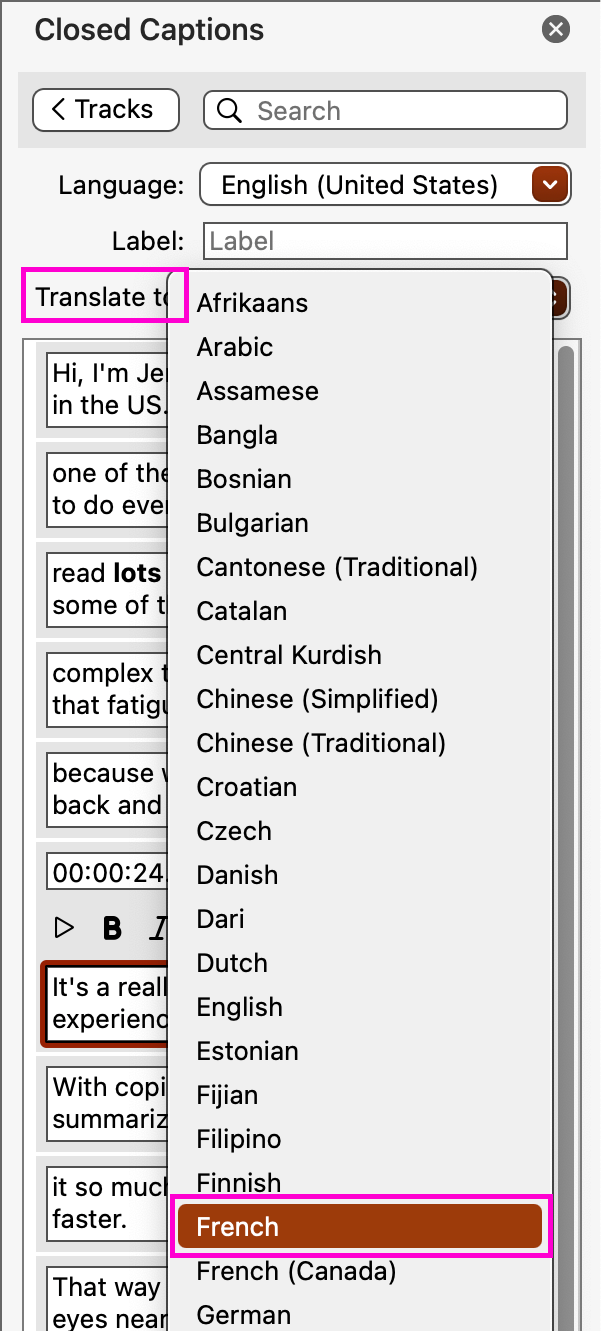 Easily caption videos in PowerPoint for Mac