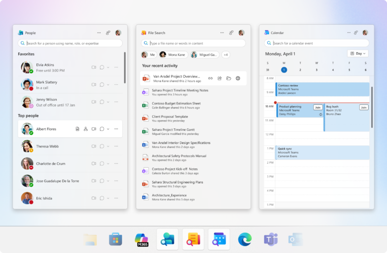 See your day at a glance with the new Calendar app
