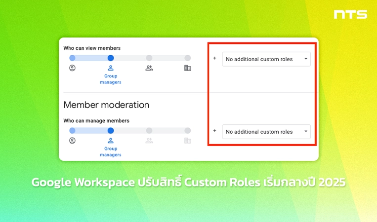 Changes Custom Roles in Google Groups