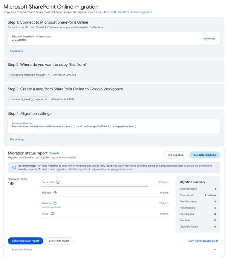 Now Generally Available: Migrate files from Microsoft SharePoint Online to Google Drive