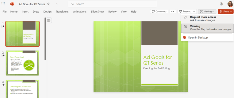 Request more access in Word, Excel, and PowerPoint for web