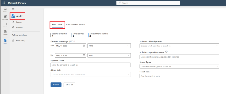 Audit logs for screensharing and Take control for Teams admins