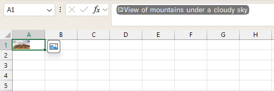 Analyze images with Python in Excel