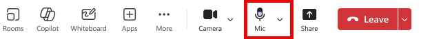New microphone volume indicator in Teams