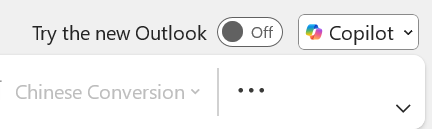 Switch to new Outlook for Windows