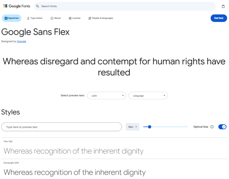 Google releases its ‘Google Sans Flex’ font to the public
