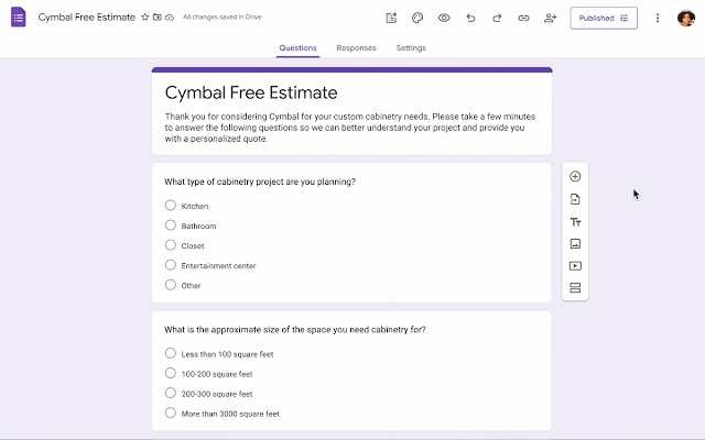 Google Forms stop responses automatically