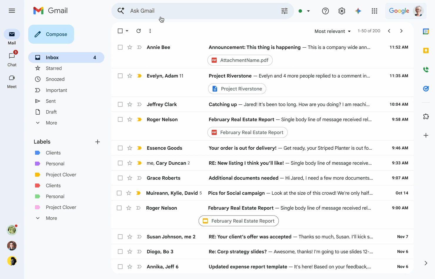 Search faster and smarter with AI Overviews in Gmail search