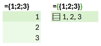 Put multiple values in one cell with lists and arrays in Excel