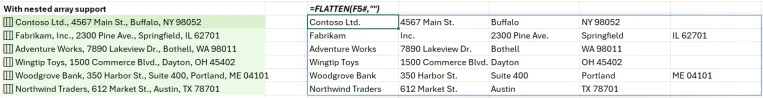 Put multiple values in one cell with lists and arrays in Excel